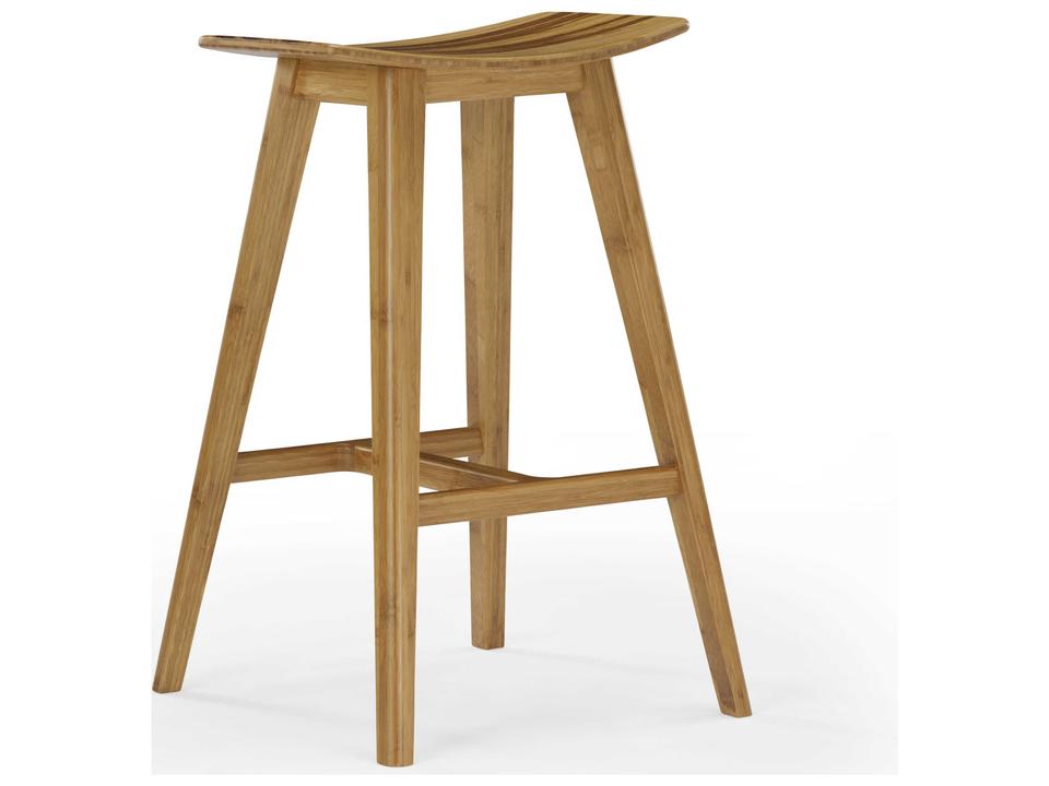 Eco Ridge Bamboo Wood Caramelized Counter Stool
