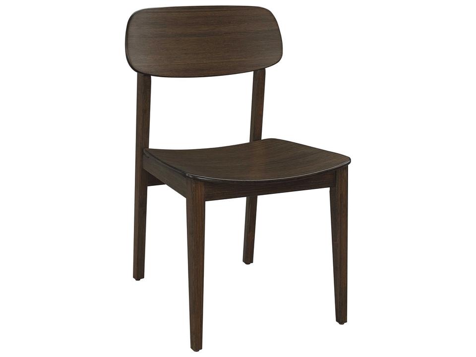 Currant Bamboo Wood Black Side Dining Chair