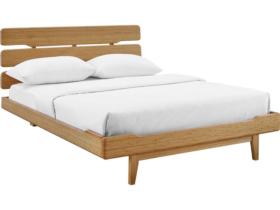 Currant King Platform Bed Caramelized