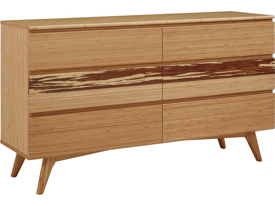 Azara Six Drawer Double Dresser Caramelized