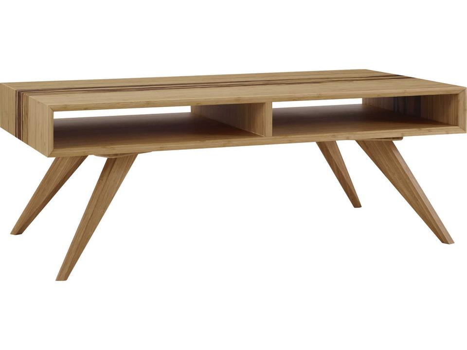 Azara Rectangular Wood Caramelized exotic Tiger Coffee Table