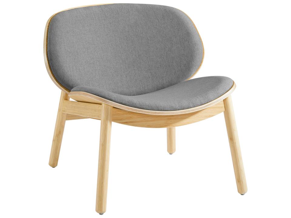Danica Mid-Century Modern Lounge Accent Chair in Wheat