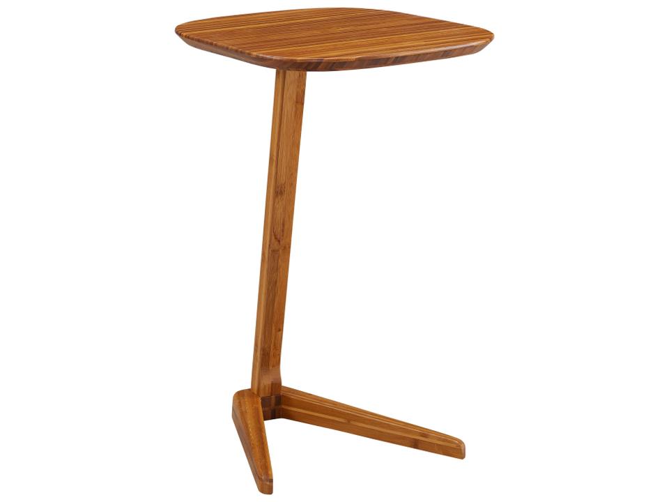 Accents Square Bamboo Amber End Table
