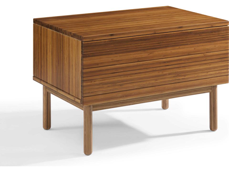Ventura 1-Drawer Nightstand in Amber Bamboo