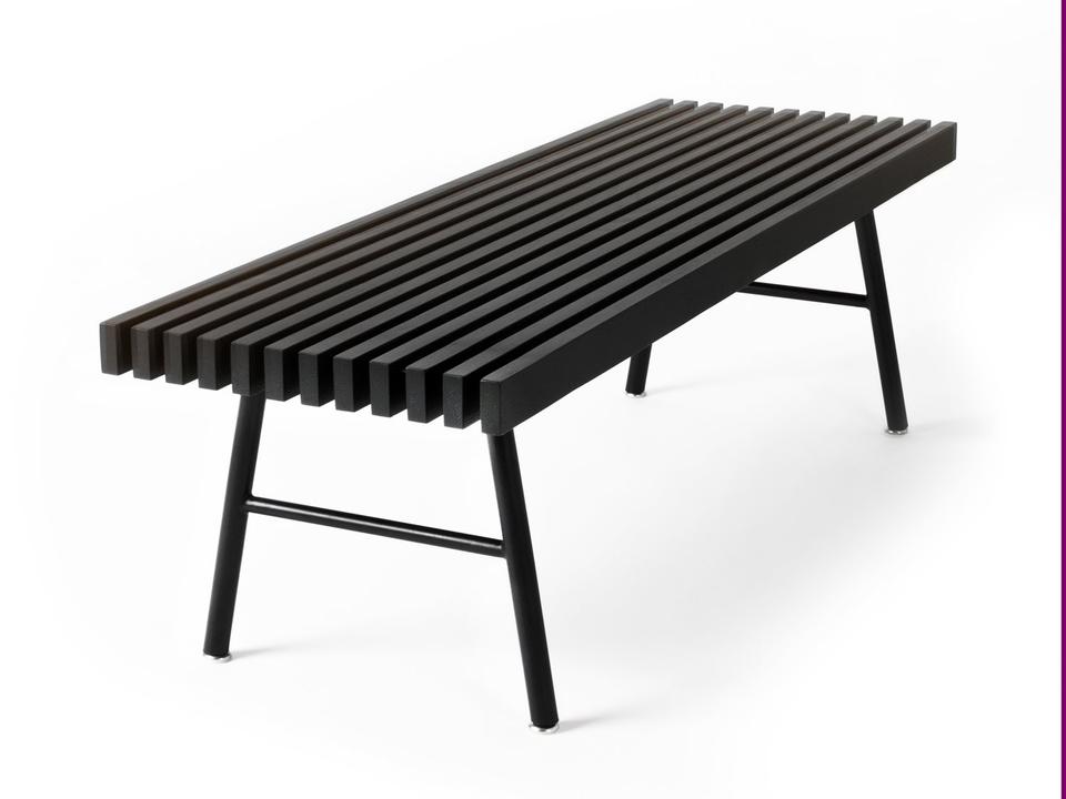 Transit Black Ash Accent Bench