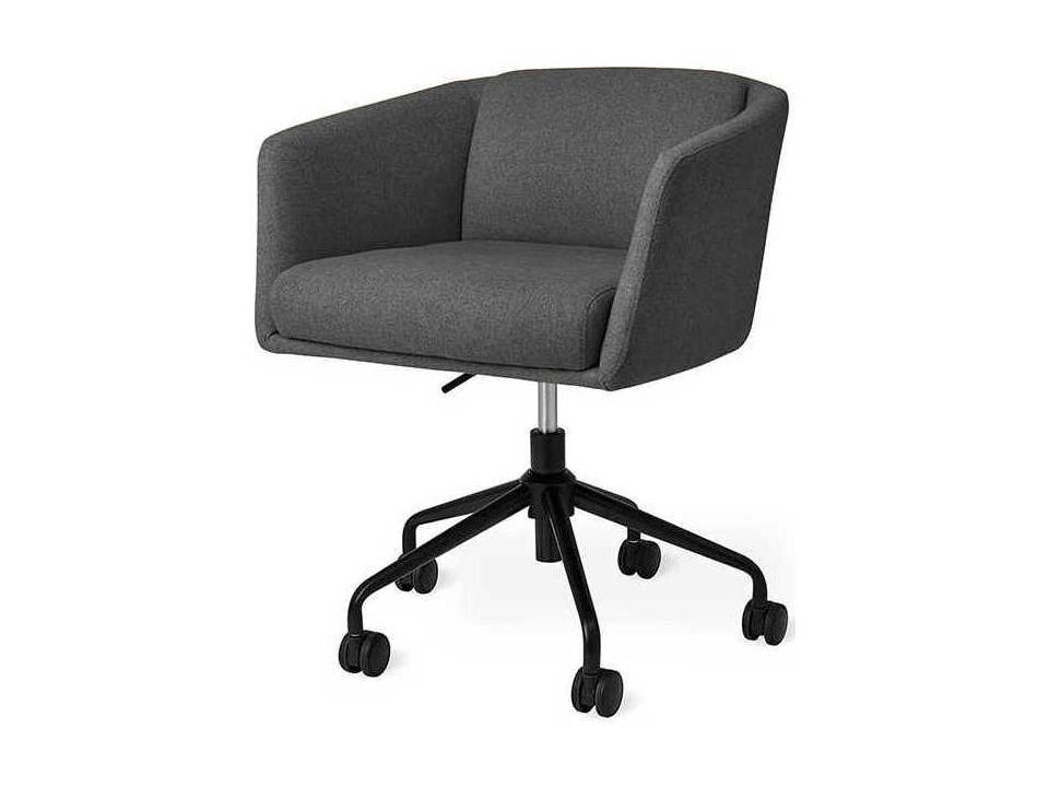 Radius Gray Upholstered Adjustable Swivel Office Chair
