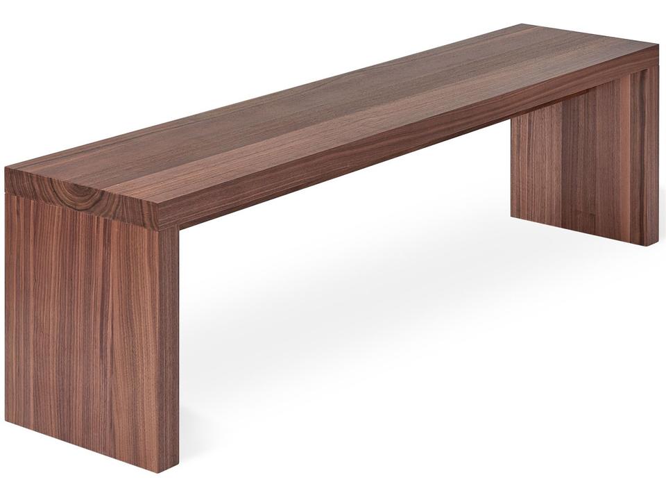 Plank Accent Bench in Walnut