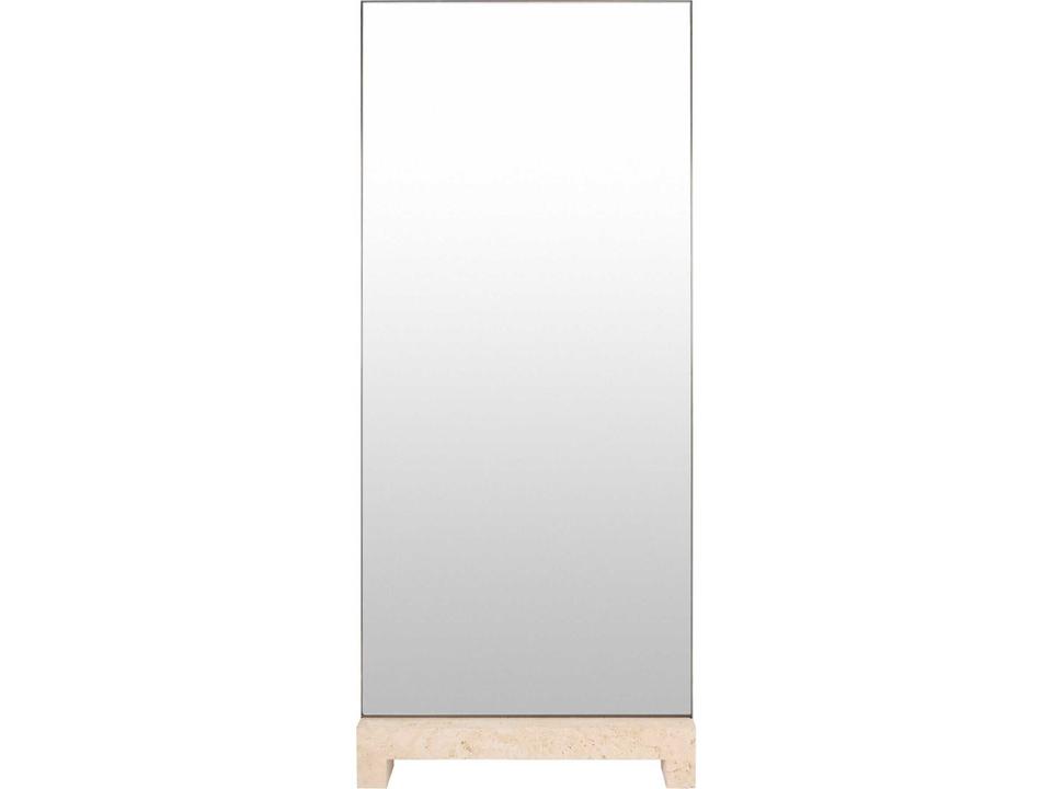Zuri Tan Dark Bronze Clear Mirror Floor Rectangular