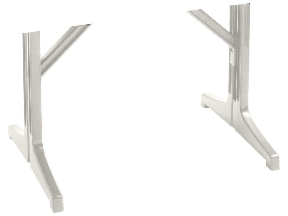 Alpha Resin Lateral Table Base in White