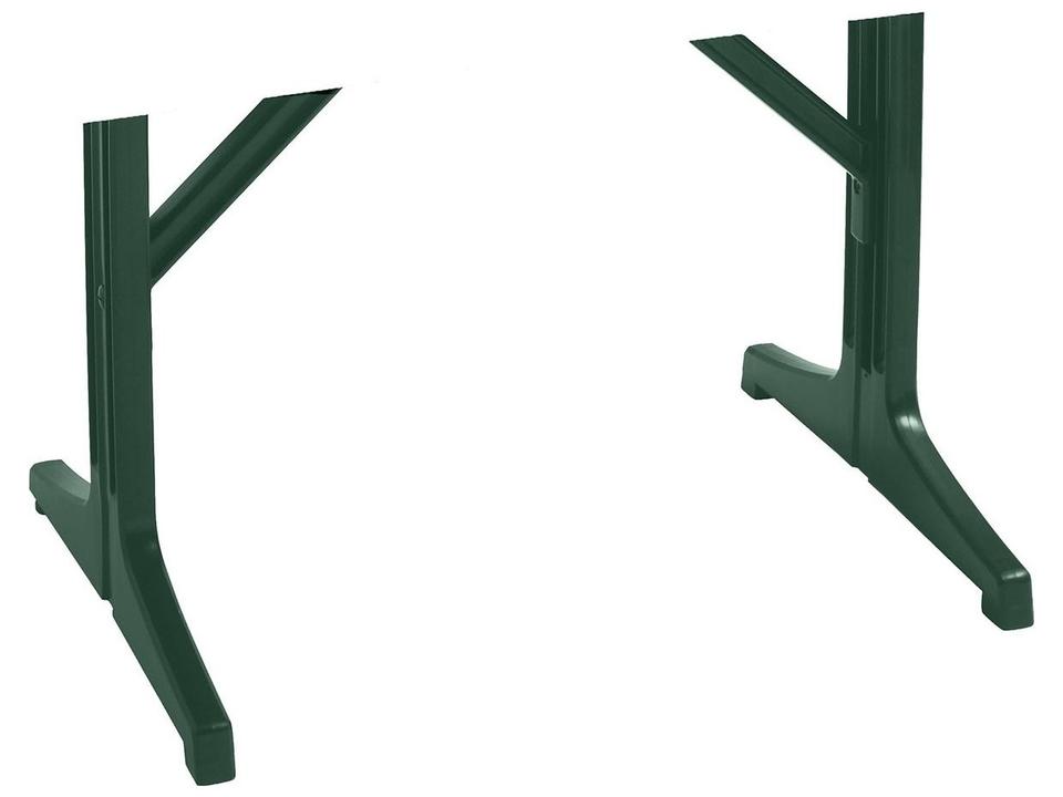 Alpha Resin Lateral Table Base in Amazon Green
