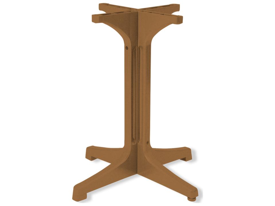 Alpha Resin Small Table Base in Teakwood