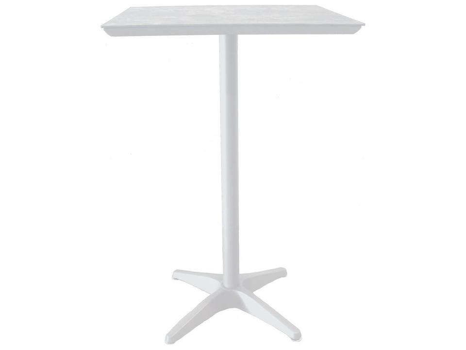 Sunset Square Bar Height Table with HPL Top in Glacier White