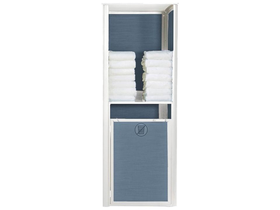 Sunset Towel Valet Single Unit in Mandras Blue Glacier White
