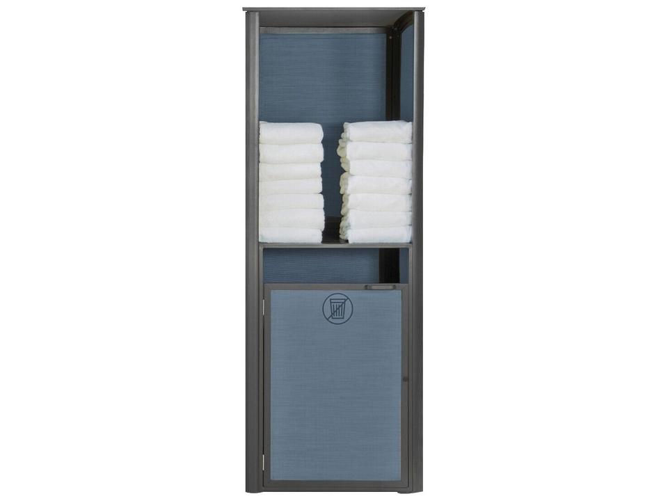 Sunset Single Towel Valet with Madras Blue Sling