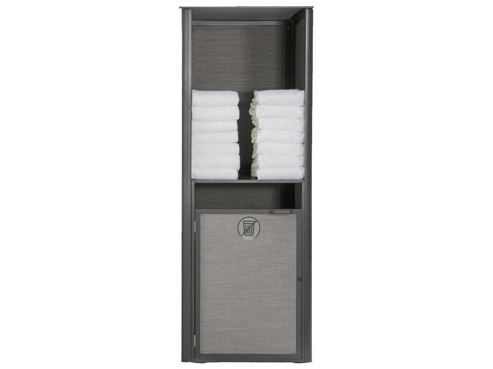 Sunset Sling Aluminum Towel Valet Single Unit in Volcanic Black