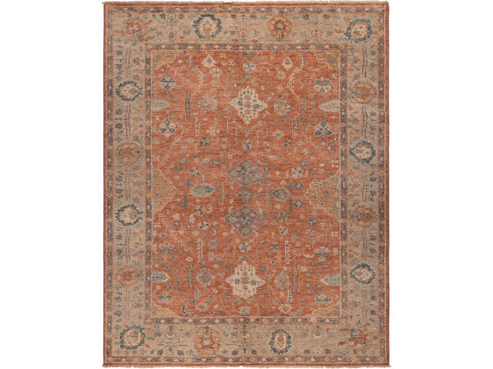 Antique Heriz Hand-Knotted Wool Area Rug