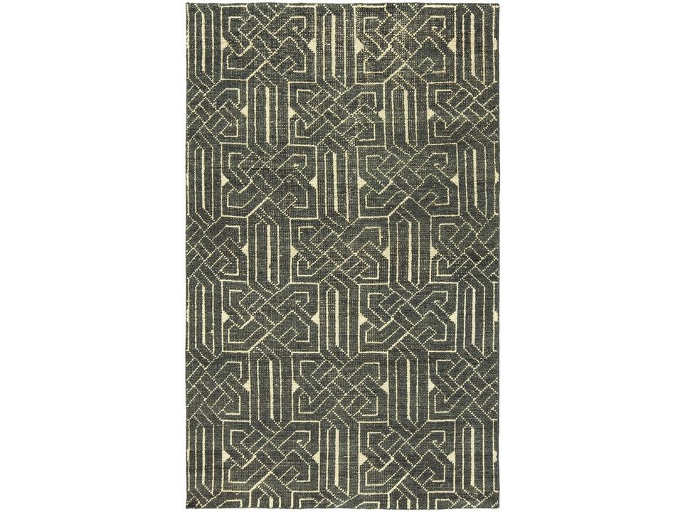 Vesta Hand-Knotted Wool Area Rug in Indigo