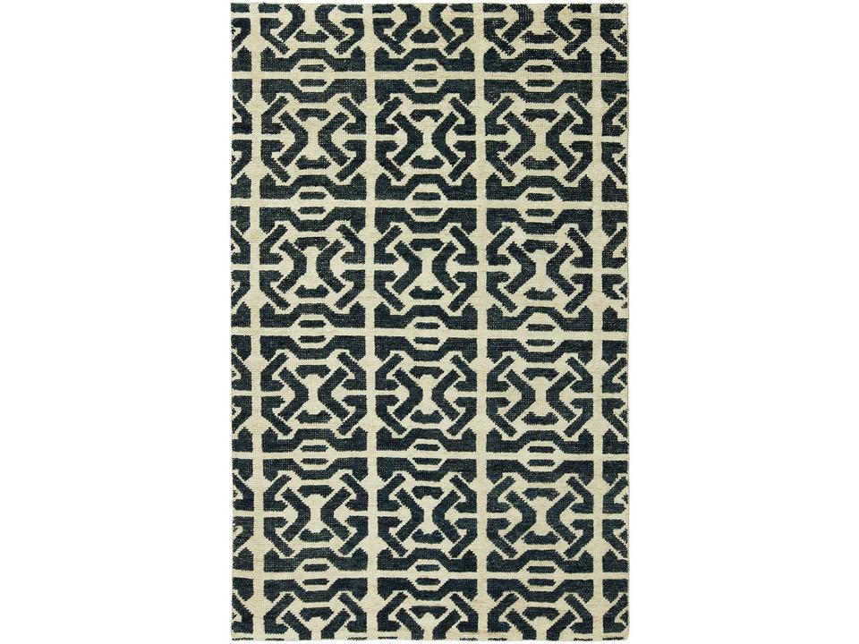 Vesta Hand-Knotted Wool Area Rug with Geometric Motifs