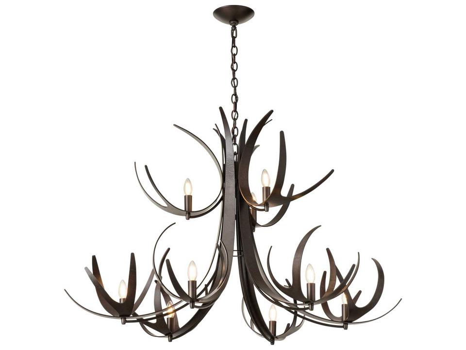 9-Light Caribou Tiered Chandelier