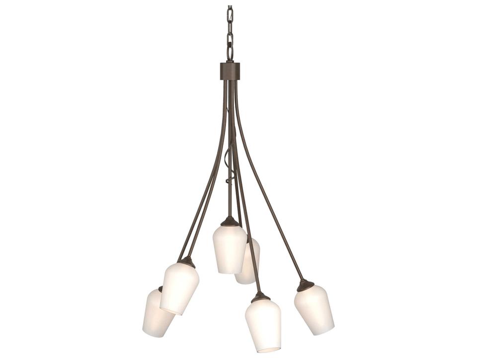 Flora 6 Arm Chandelier Hand Forged