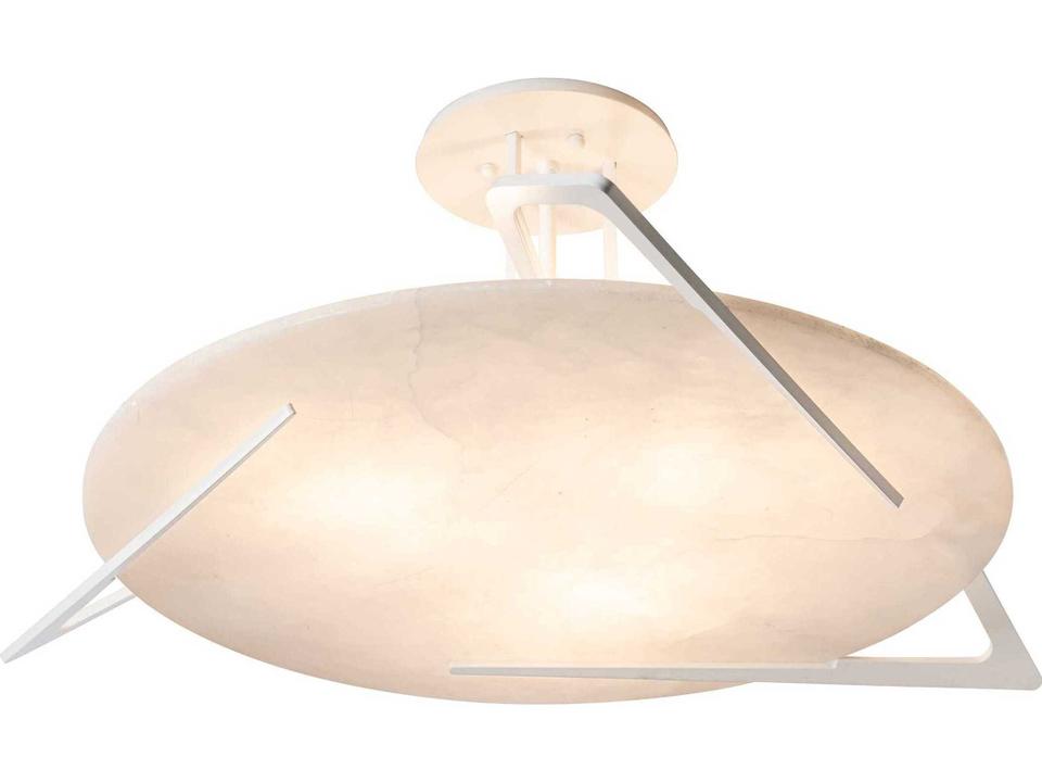 Callisto Semi-Flush Ceiling Light with Alabaster Shade