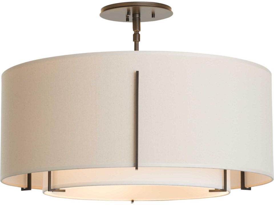 Exos Double Shade Semi-Flush Ceiling Light