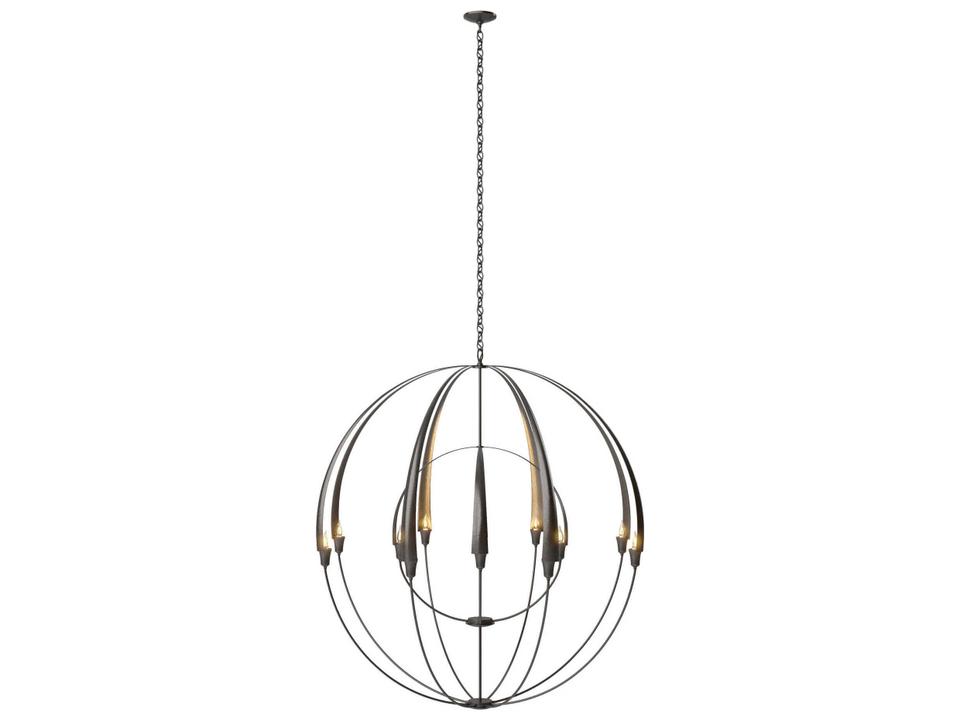 Double Cirque Large Scale Chandelier Hand-Forged