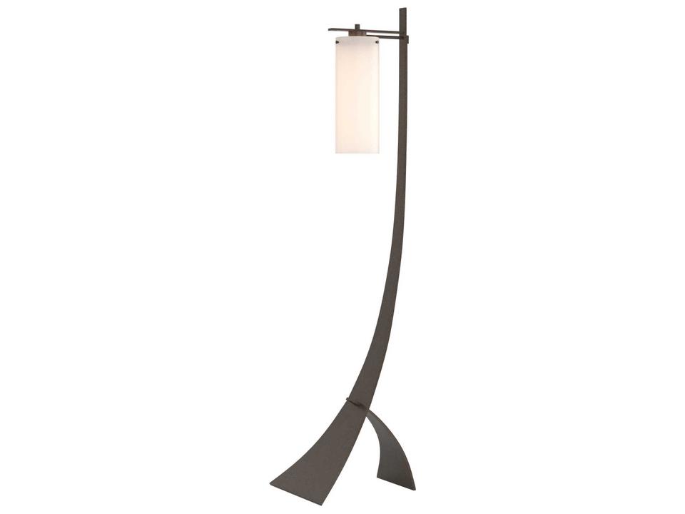 Stasis Glass Floor Lamp Hand Forged