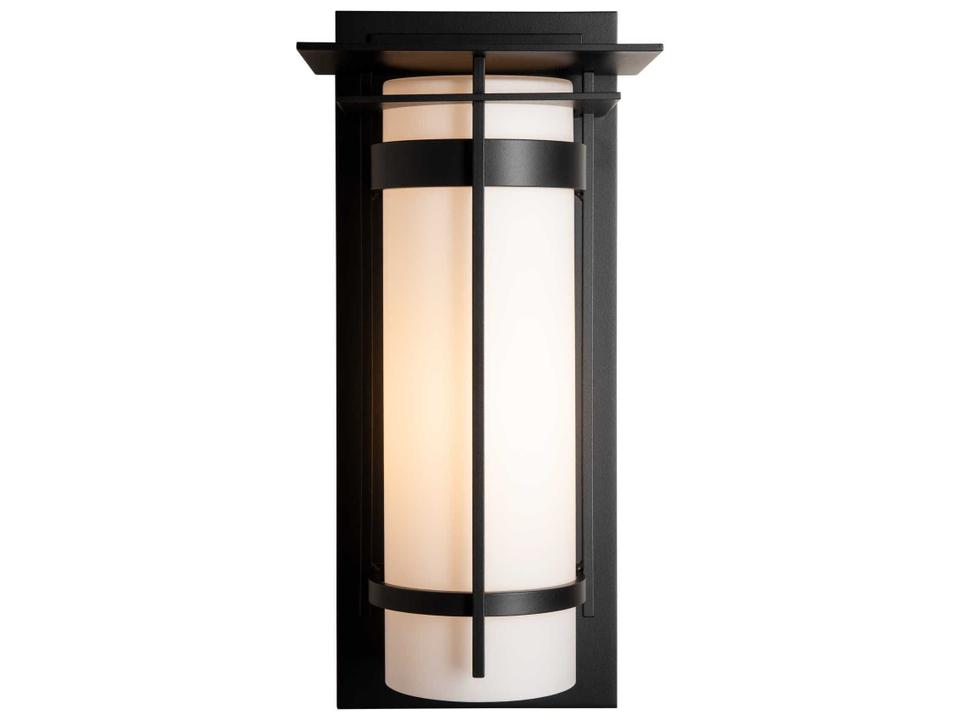Banded Large Outdoor Sconce With Top Plate