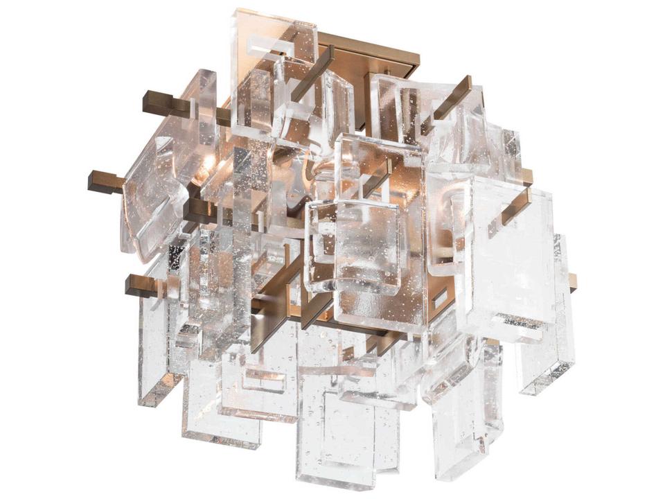Fusion Semi-Flush Ceiling Light Modern Geometric