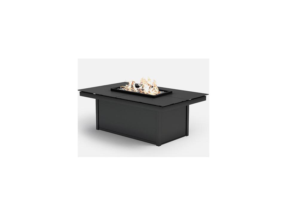 Mode 52-Inch Aluminum Rectangular Fire Pit Table