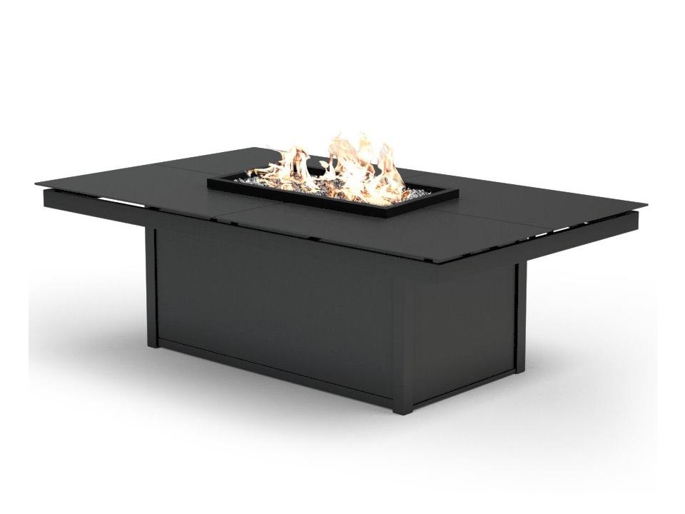Mode Aluminum Rectangular Patio Fire Pit Table
