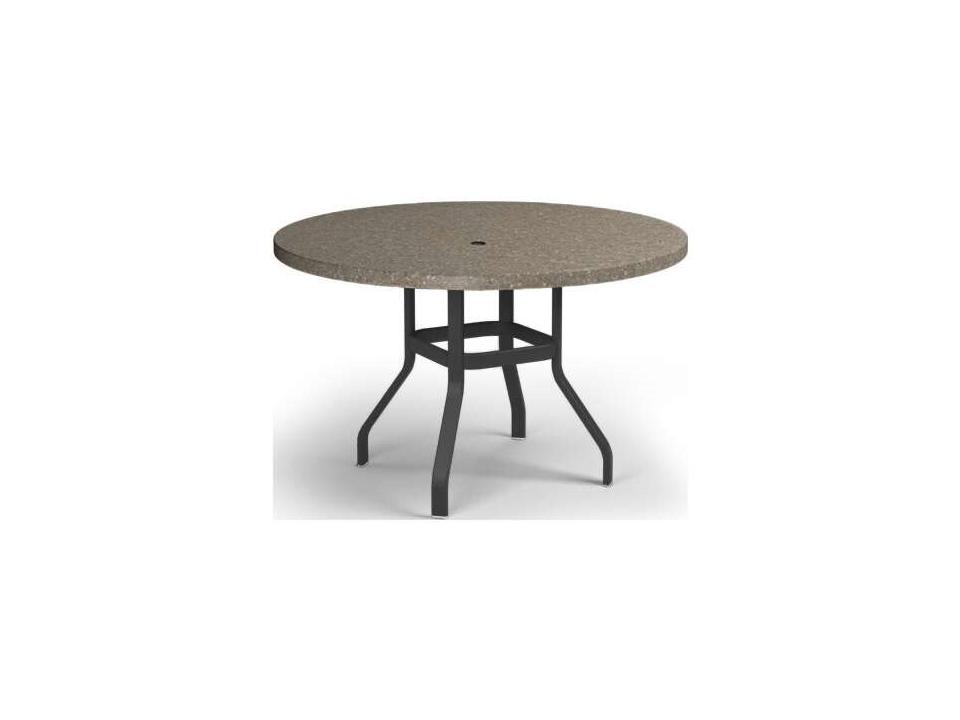 Stonegate 54-Inch Round Aluminum Counter Table with Umbrella Hole