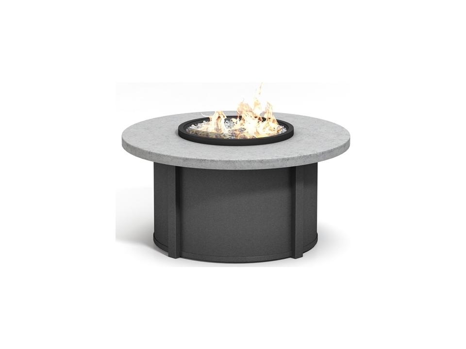 Concrete Aluminum Round Patio Fire Pit Table