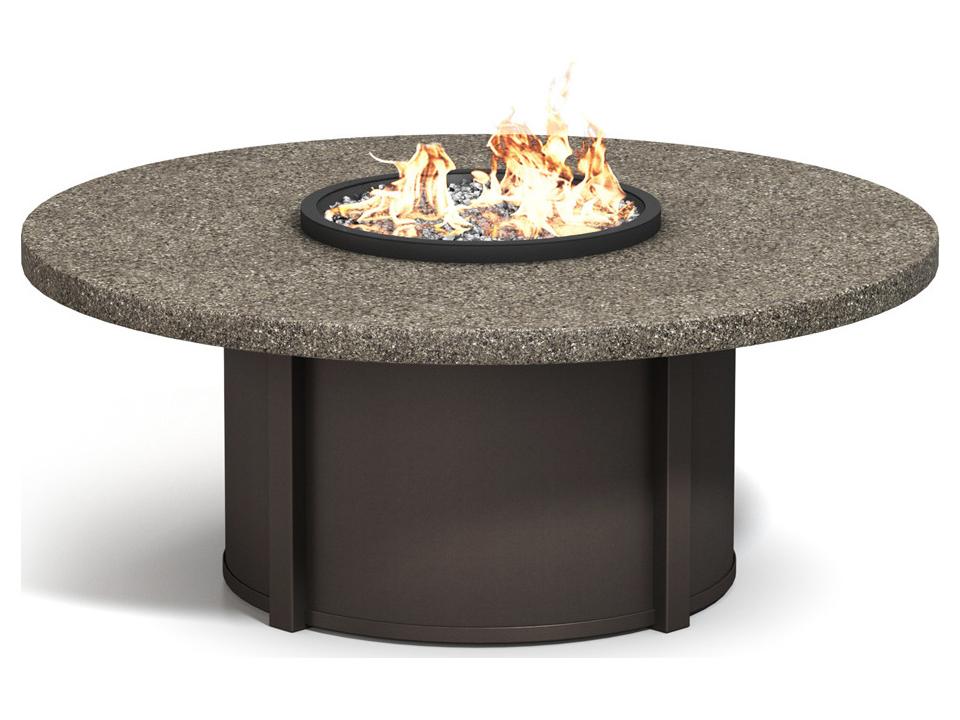 Stonegate Aluminum Round Outdoor Patio Fire Pit Table