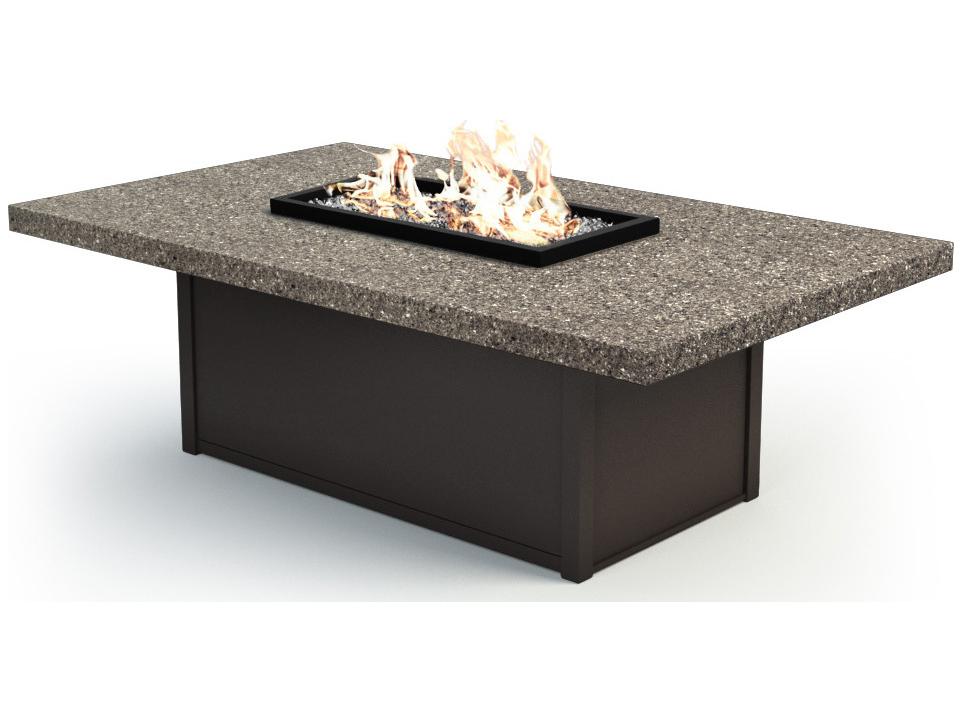 Stonegate Aluminum Rectangular Outdoor Fire Pit Table