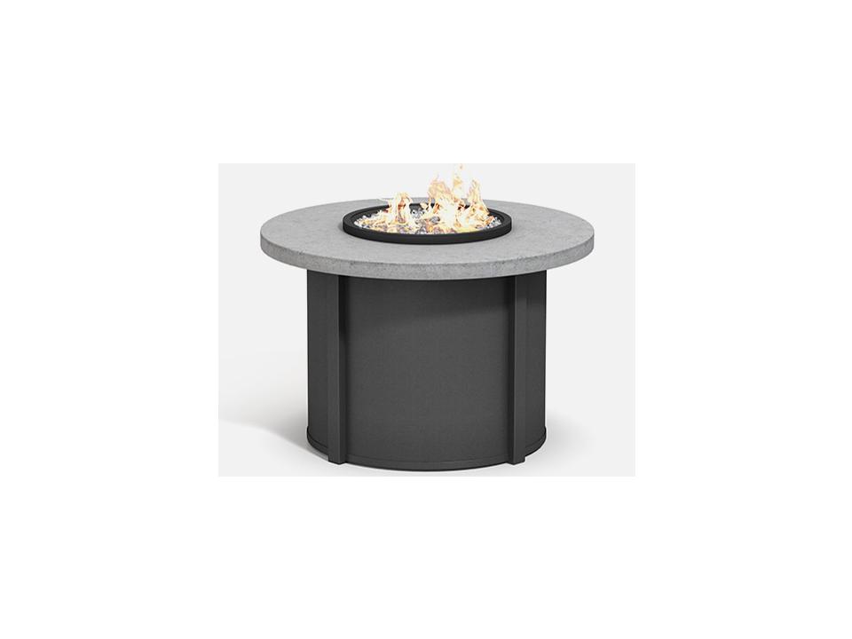 Aluminum Round Dining Fire Pit Table Base