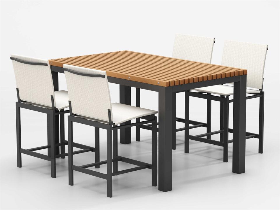 Allure Sling Aluminum Patio Dining Set