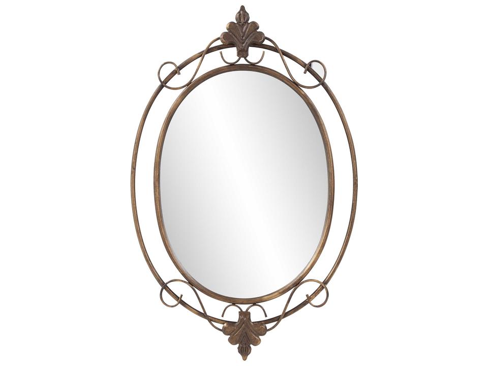 Gerard Antiqued Copper Oval Wall Mirror