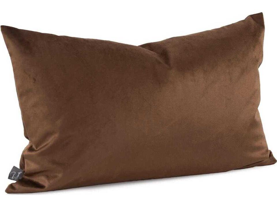 Bella Decorative Pillow in Chocolate Velvet