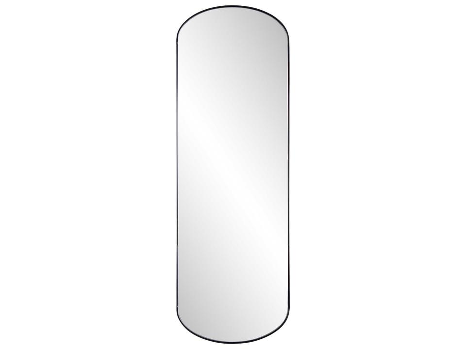 Van Buren Matte Black Oval Wall Mirror