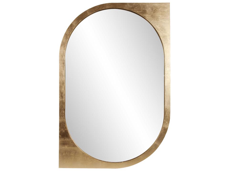 Golden Klimt Oval Wall Mirror in Gold Leaf