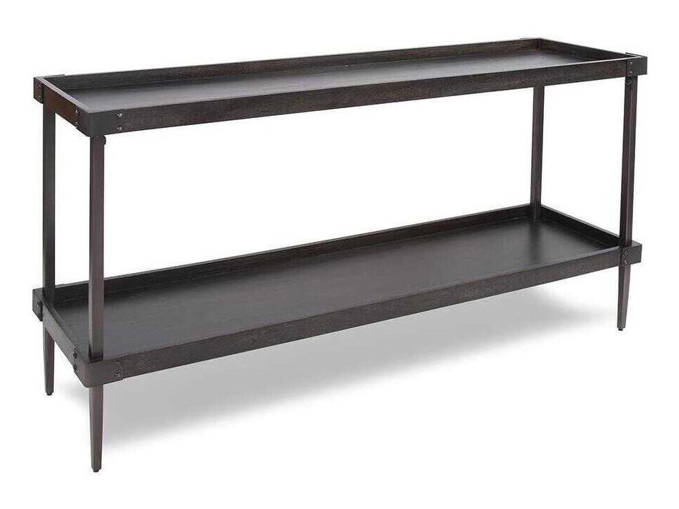 Avenue Rectangular Wood Dark Bronze Console Table