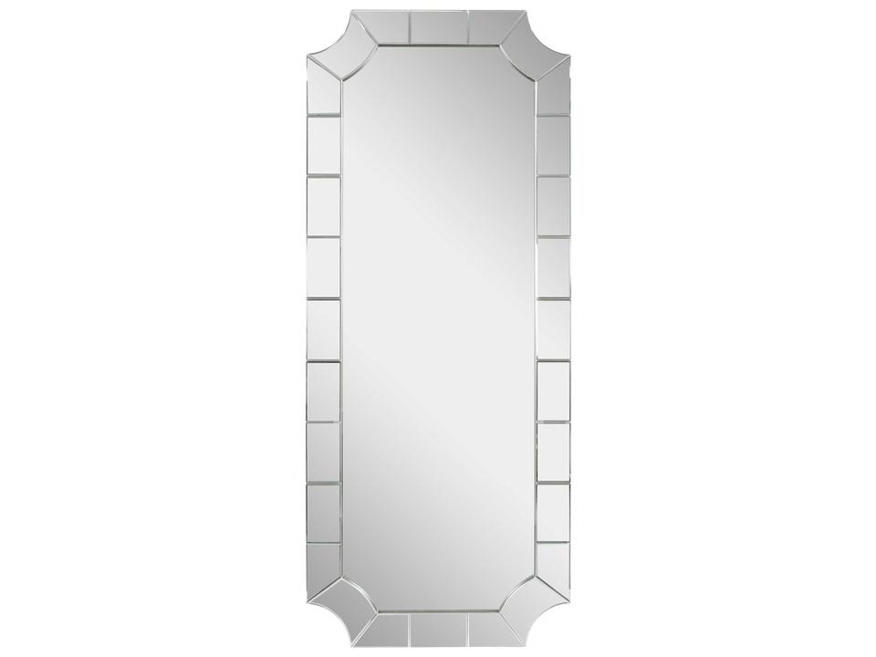 Caterina Champagne Wall Mirror with Scalloped Corners