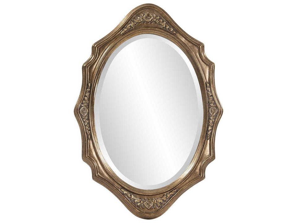 Trafalga Silver Leaf Oval Wall Mirror