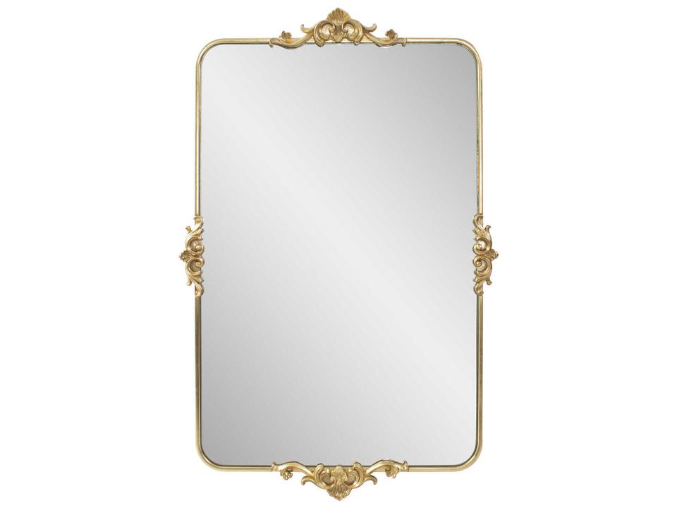 Wanstead Park Gold Rectangular Wall Mirror