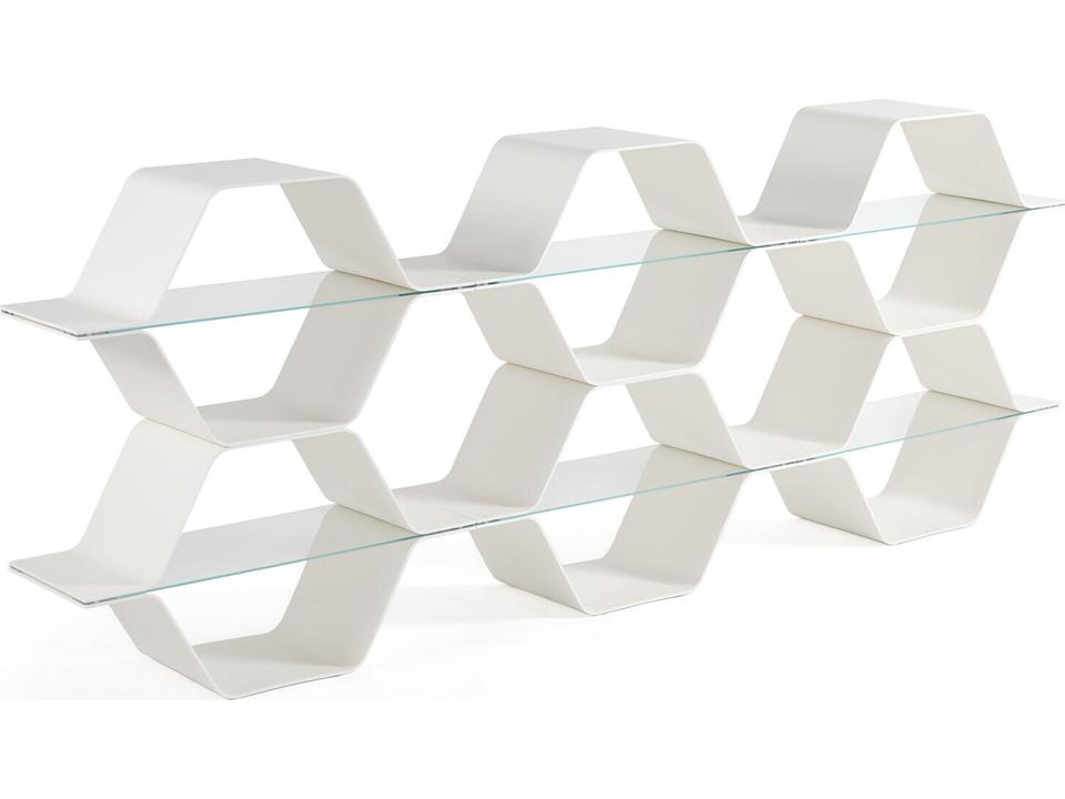 Honeycomb 6-Cell Modular Shelving in White