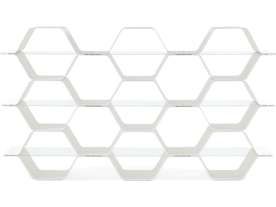Honeycomb Modular Shelving White Configuration F