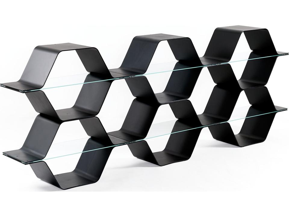 Honeycomb Modular Shelving Configuration E in Black