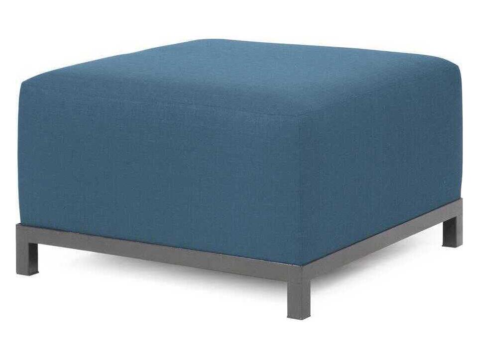 Axis Seascape Turquoise Fabric Cushion Ottoman